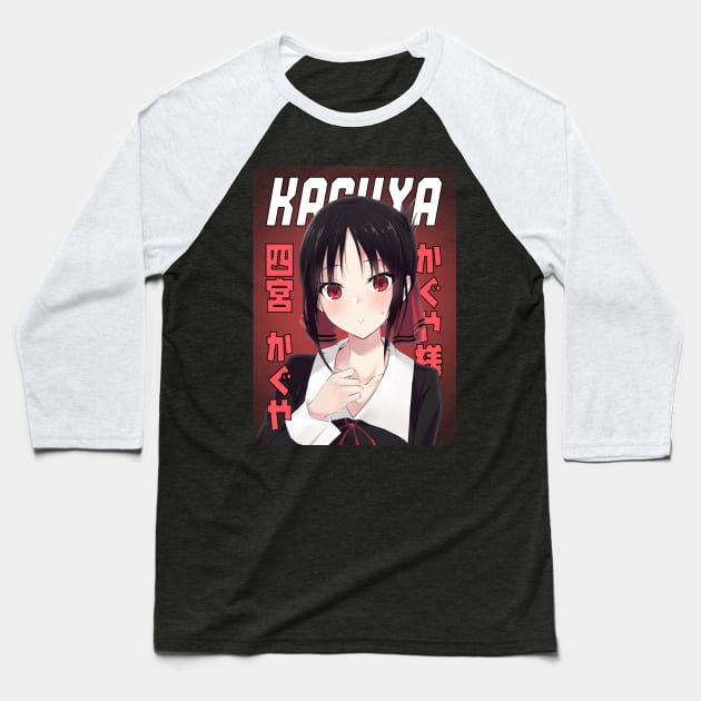 Waifu Kaguya Baseball T-Shirt by seanartzy